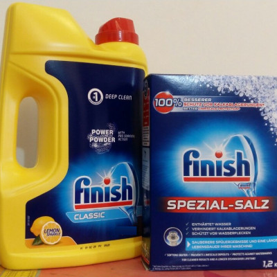 Combo Bột rửa bát Finish 2.2kg + Muối Finish 1.2kg ( hàng chính hãng )