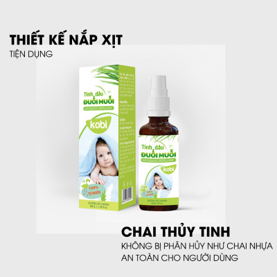Xịt Tinh Dầu Đuổi Muỗi Sả Chanh Kobi Giúp Chống Muỗi, An Toàn Cho Bé   - 100ml