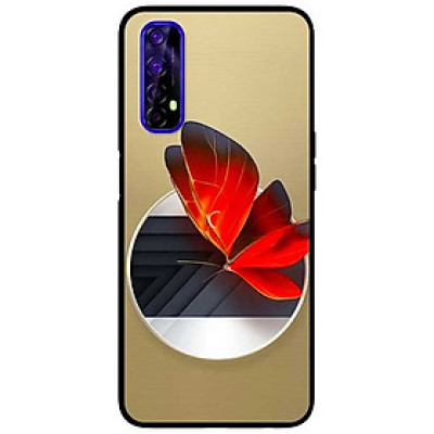 Ốp lưng dành cho Realme 7 mẫu Vòng Tròn Bướm Đỏ