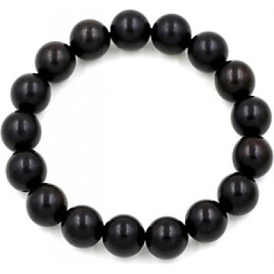 Vòng tay chuỗi hạt gỗ Đàn hương đen 10 ly 17 hạt