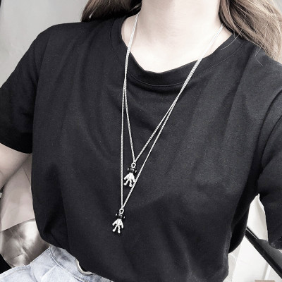 Dây chuyền vòng cổ phi hành gia độc đáo hot trend unisex