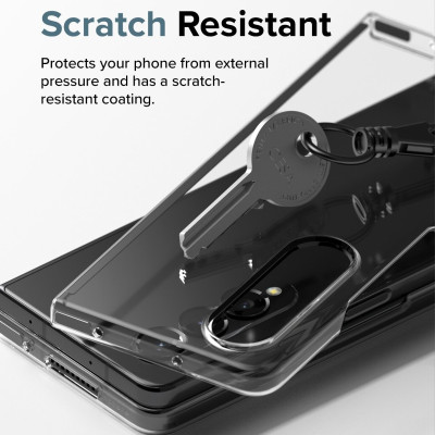 Ốp lưng chống sốc trong suốt cho Samsung Galaxy Z Fold 4 hiệu Likgus Crashproof giúp chống chịu  mọi va đập - hàng nhập khẩu