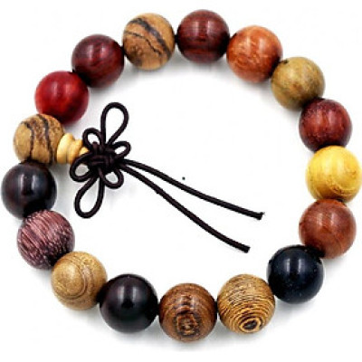 Vòng tay chuỗi hạt gỗ Đàn hương 8 màu 12 ly
