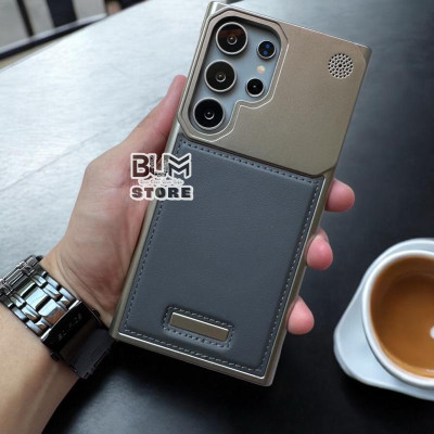 Ốp Lưng Da Cho Samsung Galaxy S25 Ultra / S24 Ultra / S23 Ultra Nhựa Cứng Hở Cạnh - BUM STORE GALAXY CASE