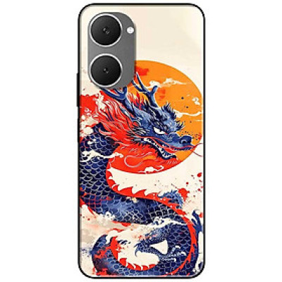 Ốp lưng cho Vivo Y03 - Y03T - Y18 - Y18S - Y18T - Y27 5G - Y28 4G - Y36 - Rồng Xanh Trăng Vàng - Hàng Chính Hãng