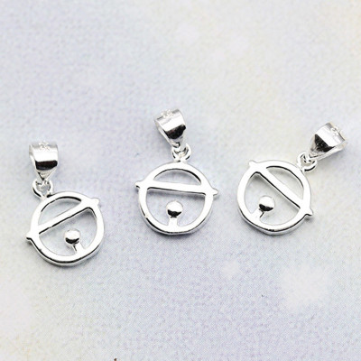 Combo 2 cái charm bạc hình chuông doremon treo -  Ngọc Quý Gemstones