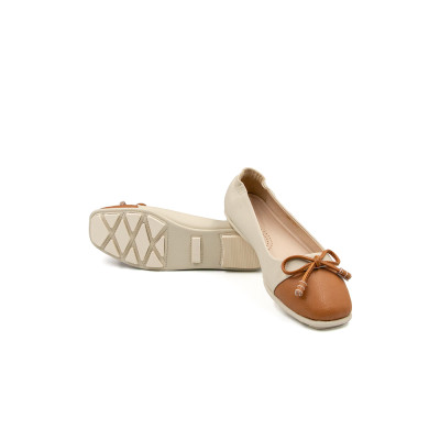 Giày Búp Bê Phối Nơ Da Micro Siêu Nhẹ TMW32302