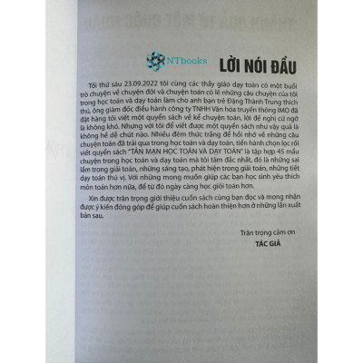 Sách Tản mạn học toán và dạy toán (Bí quyết dành cho giáo viên giỏi Toán) - Nguyễn Đức Tấn