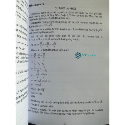 Sách Tản mạn học toán và dạy toán (Bí quyết dành cho giáo viên giỏi Toán) - Nguyễn Đức Tấn