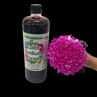 Thuốc Nhuộm Hoa Cúc Mẫu Đơn chuyên nghiệp đậm đặc hơn 50% sơ nước nhuộm hoa cúc lưới thông thường (Chai 1L màu nước hoàn chỉnh) nhuộm đổi màu trên 200 cành hoa cúc nhập khẩu Công Nghệ Israel