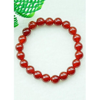 Vòng tay mã não đỏ tự nhiên 8 mm