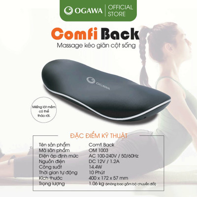 Đệm Massage OGAWA Nắn chỉnh cột sống Comfi Back