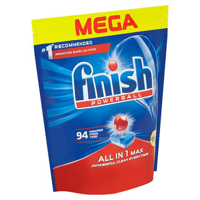 Túi 94 viên rửa chén Finish All In 1 Max Dishwasher Tablets QT09442