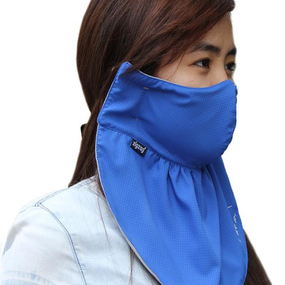 Khẩu trang lớn chống nắng UPF50+ vivid blue Zigzag MAS00405