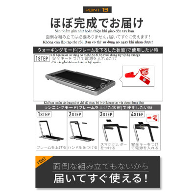 Lysin - máy chạy bộ, chạy bộ bằng điện thiết kế siêu mỏng không tiếng ồn dùng trong văn phòng, trong nhà có thế gấp gọn mini.