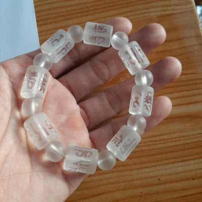 Vòng tay Ngọc la hán màu trong -12ly siêu đẹp