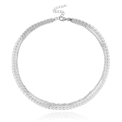 Dây chuyền choker kim loại thời trang