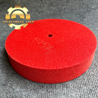 Bánh nỉ đỏ đánh bóng-nỉ đỏ đánh bóng inox kích thước 200x50x16mm #240 (Gía đã bao gồm VAT)