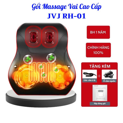 Gối Massage Cổ Vai Gáy Cao Cấp Thế Hệ Mới, Máy Massage Hồng Ngoại 20 bi Đa Chức Năng, Giảm Nhức Mỏi Toàn Thân Hiệu Quả