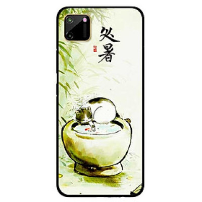 Ốp lưng dành cho Realme C11 mẫu Mèo Chậu Nước