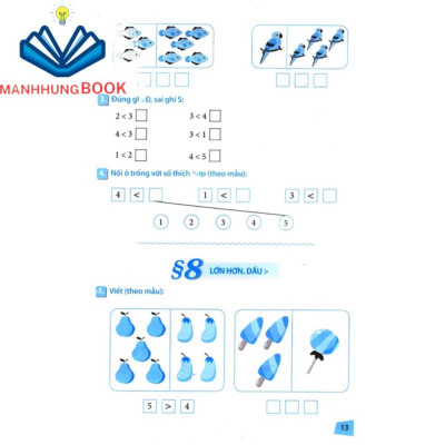 Sách: Bài Tập Trắc Nghiệm Và Kiểm Tra Toán Lớp 1 - Bổ Trợ Kiến Thức Sách Giáo Khoa