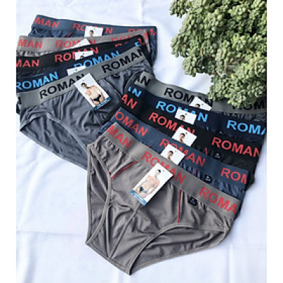 Combo 10 quần lót nam 05 màu lưng thun 4cm,thun lạnh 04 chiều co dãn,thoáng mát(Roman,Heroman,Tony)