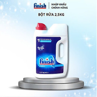 Combo 2 Can Bột rửa bát finish 2,5kg dùng cho máy rửa bát (2.5x2=5kg)