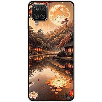 Ốp lưng cho Samsung A13 4G - A13 5G - A33 5G - A53 - A12 - A22 4G - M12 - F12 - Đêm Sáng Sen Đỏ - Hàng Chính Hãng