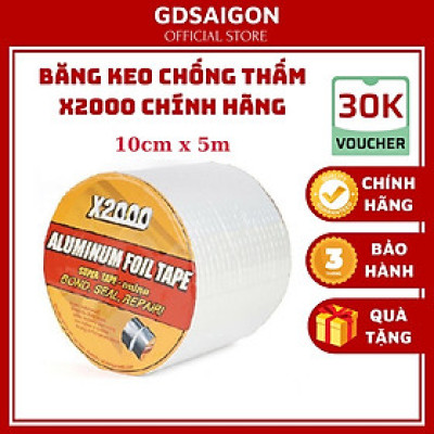 Băng keo chống thấm x2000 Nhật Bản chắc chắn, Siêu Sale, chống thấm dột, dán tường, dán mái tôn