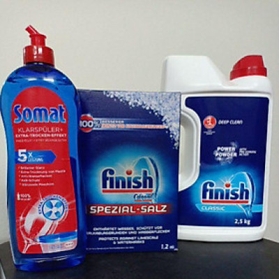 Combo bột finish 2,5kg +muối finish 1,2kg + bóng Alio 1000 ml