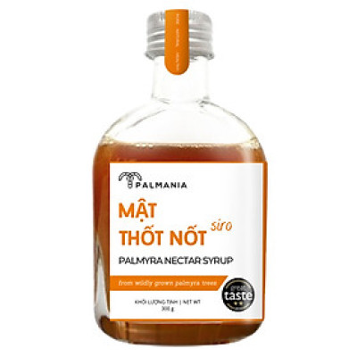 PALMANIA Siro mật thốt nốt 300G| 2 sao Great Taste Awards 2020 | Nguyên Chất, Tự Nhiên & Vì Sức Khỏe | Đặc sản An Giang
