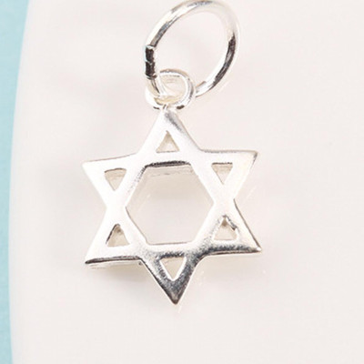 Combo 4 cái charm bạc hình ngôi sao 6 cánh treo - Ngọc Quý Gemstones