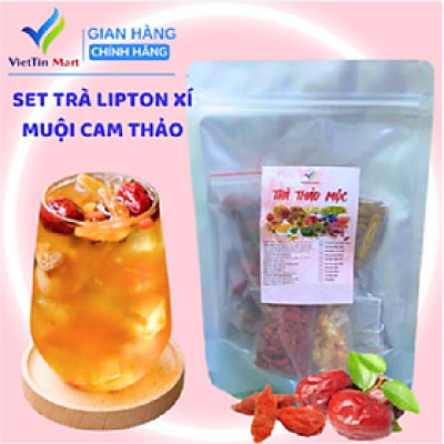 Set Trà Lipton Xí Muội Cam Thảo VIETTIN MART 150g