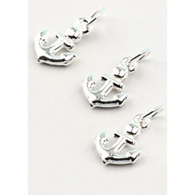 Combo 3 cái charm bạc mũi neo treo - Ngọc Quý Gemstones