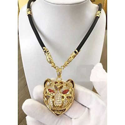 Dây chuyền nam mặt Báo mạ Vàng 24k MD6