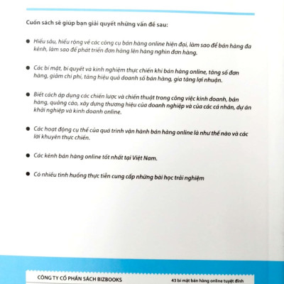Sách-43 Bí mật bán hàng online tuyệt đỉnh: Những điều chủ shop nghìn đơn không bao giờ tiết lộtv