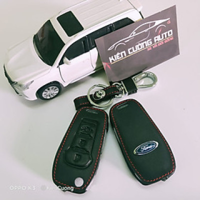 Bao da Chìa Khóa ô tô kèm móc khóa Xe Ford Ranger Wildtrak 3.2, Ford Ranger XLT 2.2, Ford Ranger XLS 2.2