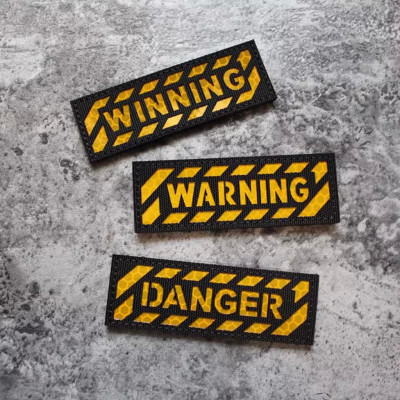 Patch_velcro cảnh báo phản quang dán quần áo_ba lô