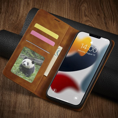 Bao da dạng ví cho iPhone 13 , 13 Pro , 13 Pro Max , 14 , 14 Pro Max , 14 Pro , 14 Plus , 15 , 15 Pro , 15 Plus , 15 Pro Max , 16 Pro , 16 , 16 Plus , 16 Pro Max hiệu Forwenw có ngăn cài thẻ, đựng tiền - Hàng chính hãng