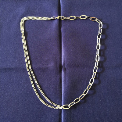 Dây chuyền vòng cổ thời trang unisex mix 2 lớp titan không gỉ