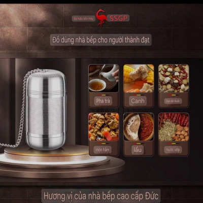( MẪU MỚI 2025 ) Quả Lọc Trà Inox SUS 316L Quả Lọc Trà Gia Vị Thảo Quả Lỗ Lọc Siêu Mịn Kháng Khuẩn Công Nghệ CNC Cao Cấp 