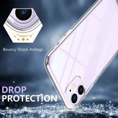 Ốp lưng chống sốc trong suốt cho iPhone 11 Pro Max (6.5 inch) hiệu Memumi Glitter siêu mỏng 1.5mm độ trong tuyệt đối, chống trầy xước, chống ố vàng, tản nhiệt tốt - hàng nhập khẩu