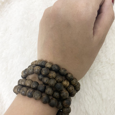 Vòng chuỗi trầm hương 108 hạt dành cho nam nữ cao cấp Tâm An Nhiên mang lại phong thuỷ tốt và tập niệm