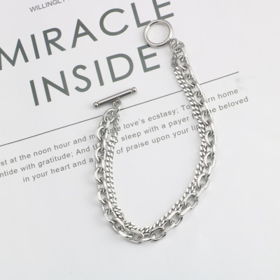 Lắc tay vòng tay mix chain cá tính unisex