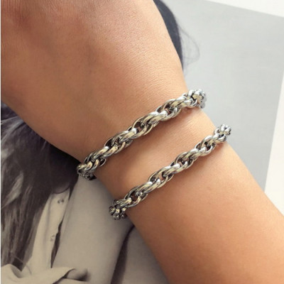 Lắc Tay Nam mắc xích Inox Hàn Quốc LT156 cao cấp