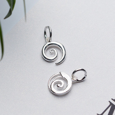 Charm bạc hình xoắn ốc treo - Ngọc Quý Gemstones