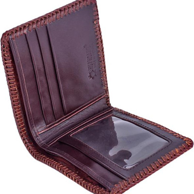 Ví Nam Huy Hoàng HT2718 (10 x 12.5 cm) - Nâu Đỏ