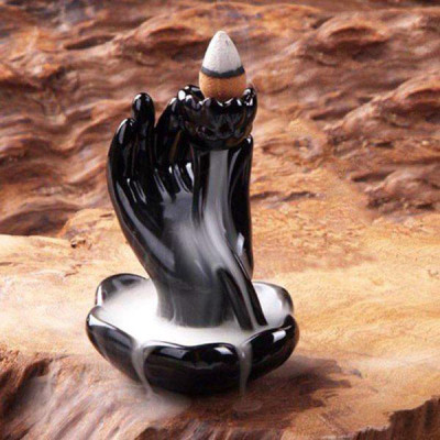 Thác Khói Trầm Hương 8*10 Cm Hình Bàn Tay Phật