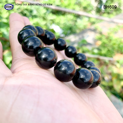 Vòng tay sừng trâu đen núm hồ lô (BH609B) Phong Thủy /Tài Lộc Sinh Thịnh Vượng