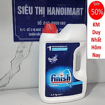 Bột rửa chén FINISH hương chanh 2.5kg - Dành cho máy rửa chén - Nhập khẩu từ Đức